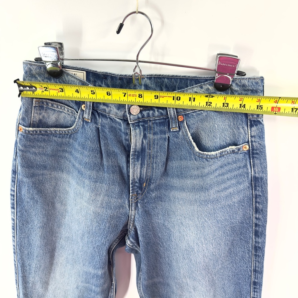 Gap High Rise Barrel Jeans Womens Size 28/6 Petite Light Indigo Wash - Picture 7 of 11